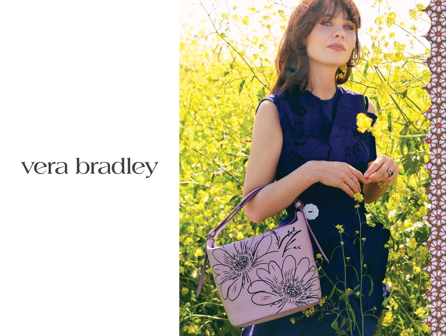 Zooey Deschanel has signed on as the face of the Vera Bradley campaign